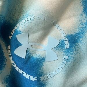 Under Armour Sky Blue and White Athletic Shorts
